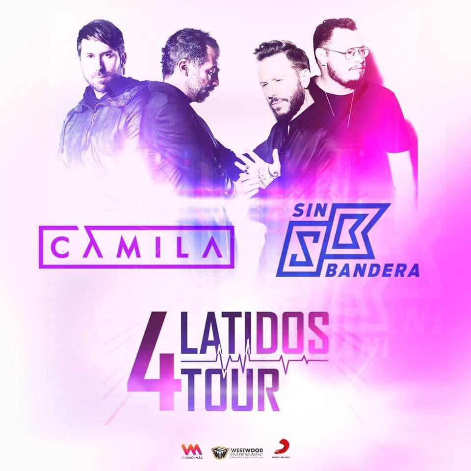 Sin Bandera Camila 4 latidos tour